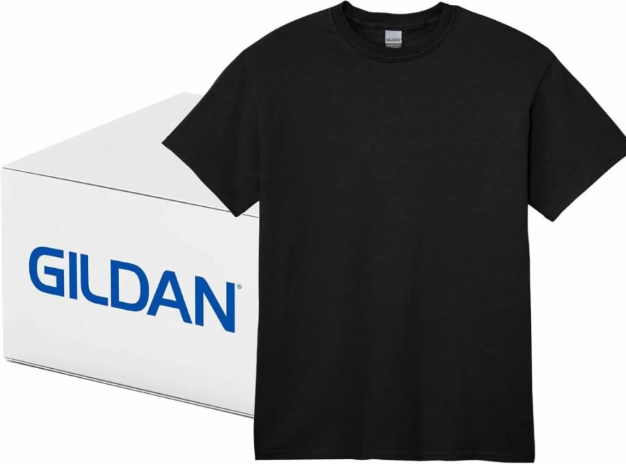 Gildan G2000 Ultra Cotton Unisex T-Shirt Multipack - Heavy Duty Adult Tees, Bulk Comfort Fit Crewneck Shirts