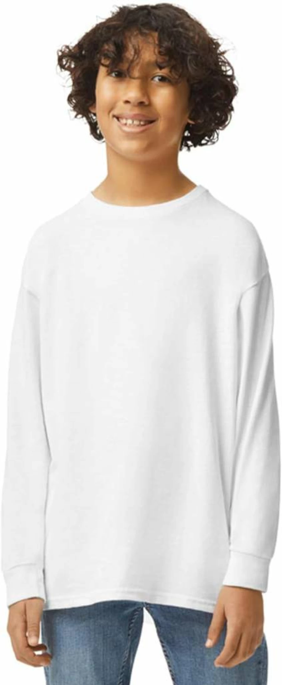 Gildan Youth G2400B Ultra Cotton Long Sleeve T-Shirt 2-Pack, Soft Comfortable Boys' Casual Tees, Durable Bulk Kids' Shirts
